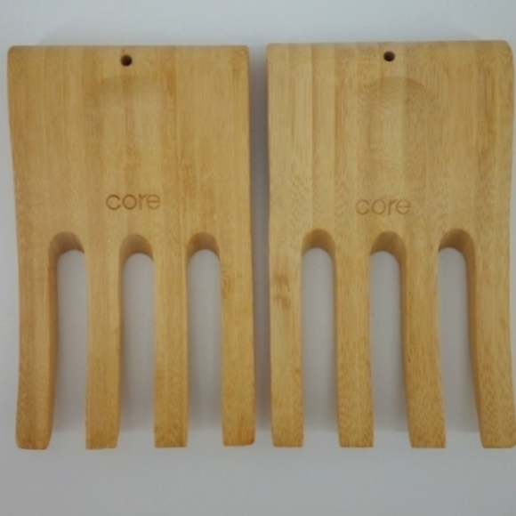 Core Bamboo Salad Tongs Set - Picture 1 of 6